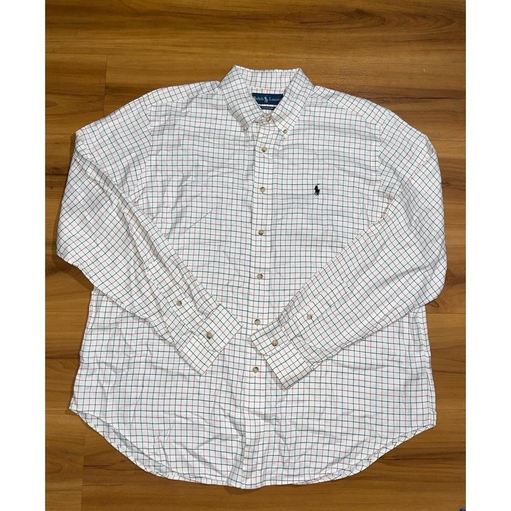 Mens Polo Ralph Lauren Classic Fit Plaid Button Down Casual Shirt